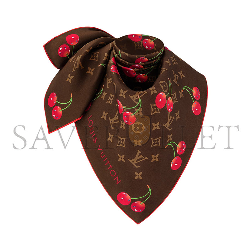 l0*is V*t0n murakami lv x tm monogram cerise square 90 m96094 (90*90cm)